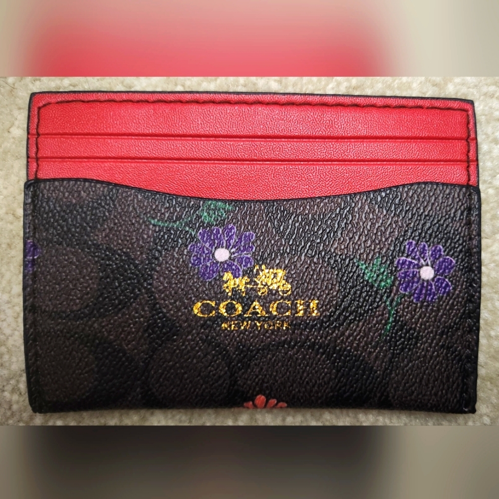 Coach card holder